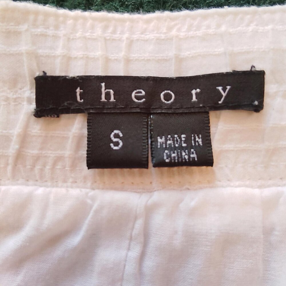 Theory White Skirt Lined  Size Small - Picture 7 of 9